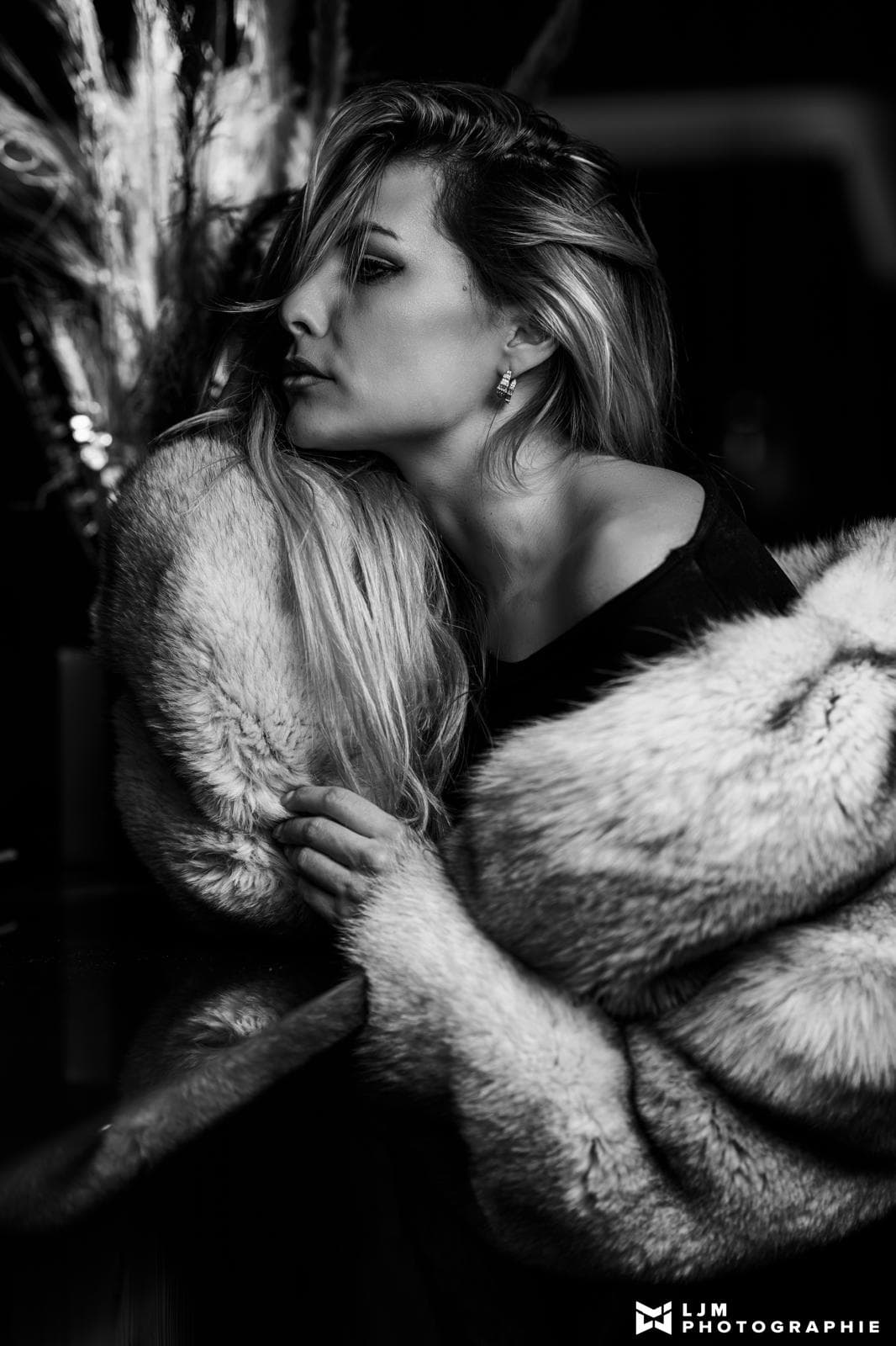 Joya Landry black and white photo